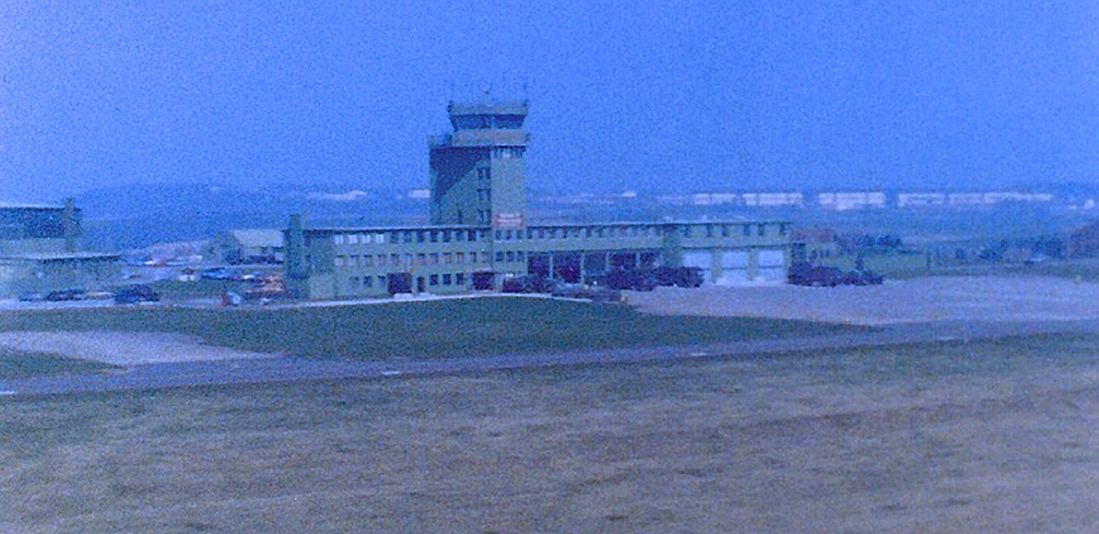 Base Operations, circa 1991.  Image taken from a UH-60 helicopter at Sembach AB